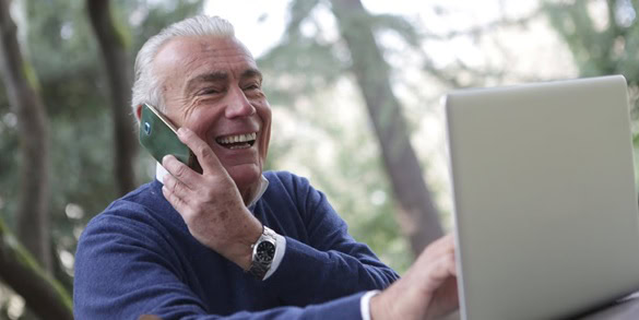 Modern retired man