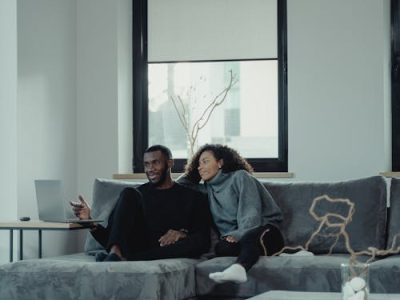 Couple living together